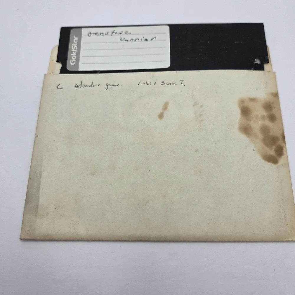 Gemstone Warrior Vintage RPG Computer Game 5.25 Floppy Untested